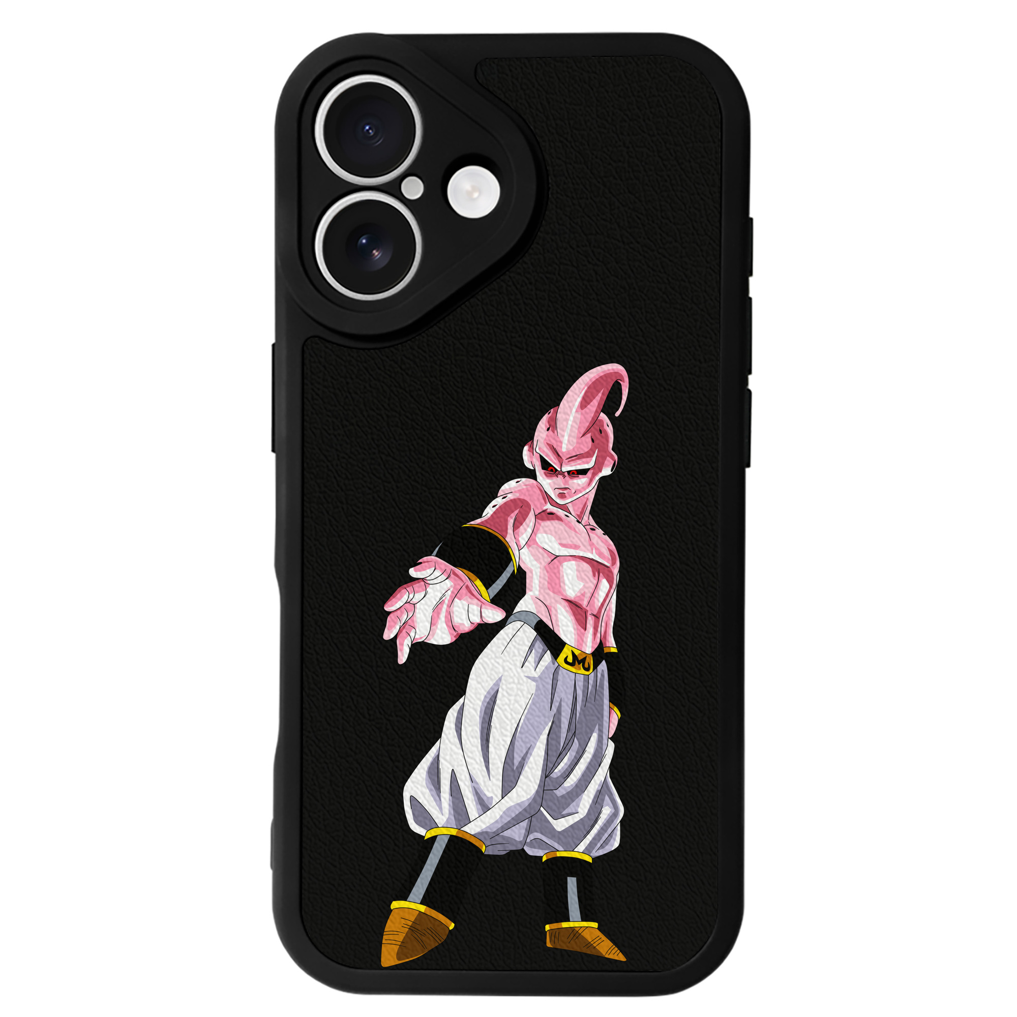 （画像用） ドラゴンボール 魔人ブウ DRAGON BALL Majin Buu 【iPhone 16シリーズ対応】シリコンスマホケース（レザー調） 材質：シリコン